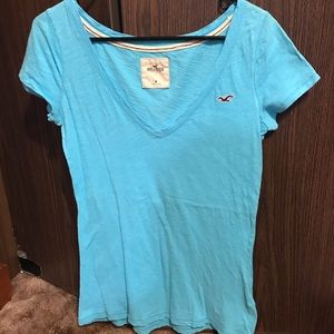 Hollister bright blue T-shirt